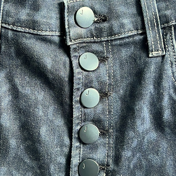 J Brand Lillie Savannah Leopard Button Fly High-Rise Skinny Jeans - Picture 3 of 10